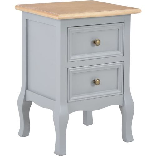 280038 Bedside Cabinets Grey 35x30x49 cm MDF slika 37