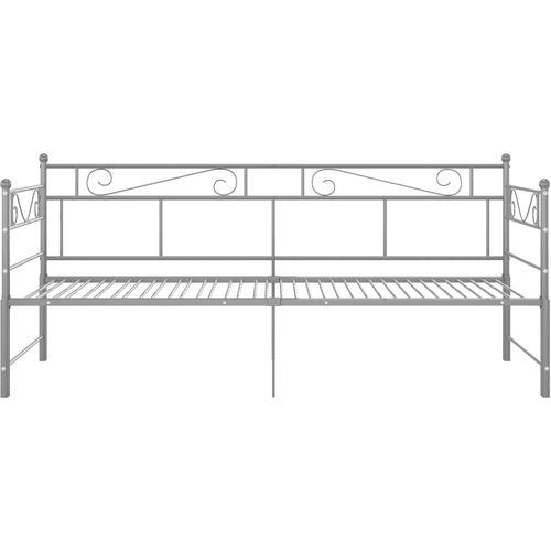 Okvir za krevet na razvlačenje sivi metalni 90 x 200 cm slika 15