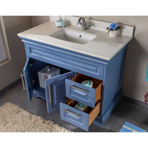 Hanah Home Huron 42 - Blue Blue Bathroom Furniture Set (2 Pieces) slika 5