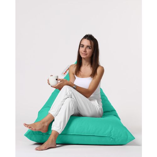 Atelier Del Sofa Piramida Veliki Krevet Pouf - Tirkizni Vrt Bean Bag slika 7