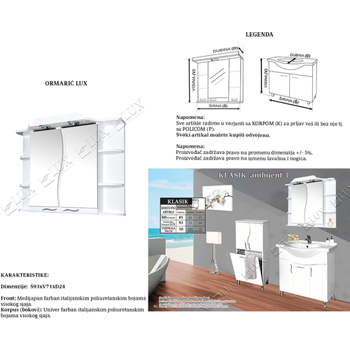 Ceramica Lux ormarić Lux  slika 2