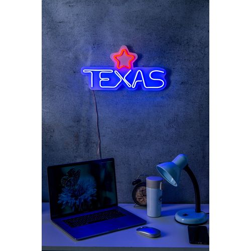 Wallity Ukrasna plastična LED rasvjeta, Texas Lone Star Red slika 9
