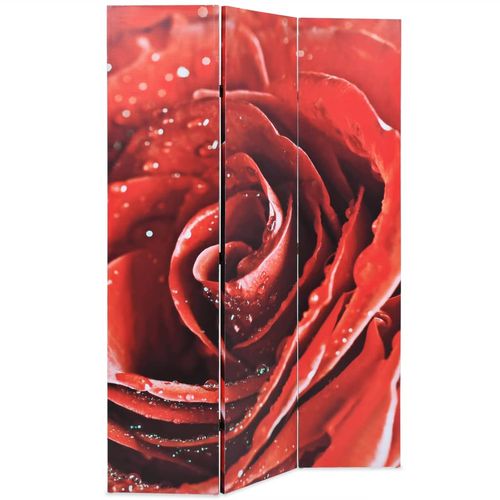 Sklopiva sobna pregrada sa slikom crvene ruže 120 x 170 cm slika 24