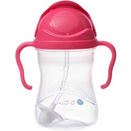 b.box Sippy cup bočica sa slamkom - raspberry slika 1