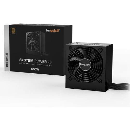 be quiet! BN329 SYSTEM POWER 10 750W, 80 PLUS Bronze efficiency (up to 89.1%), Temperature-controlled 120mm quality fan reduces system noise slika 1