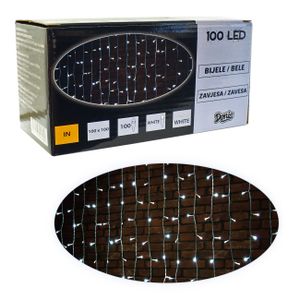 100 LED, zavjesa, bijelo svjetlo