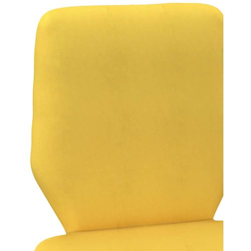 Blagovaonske stolice od tkanine 4 kom žute slika 6