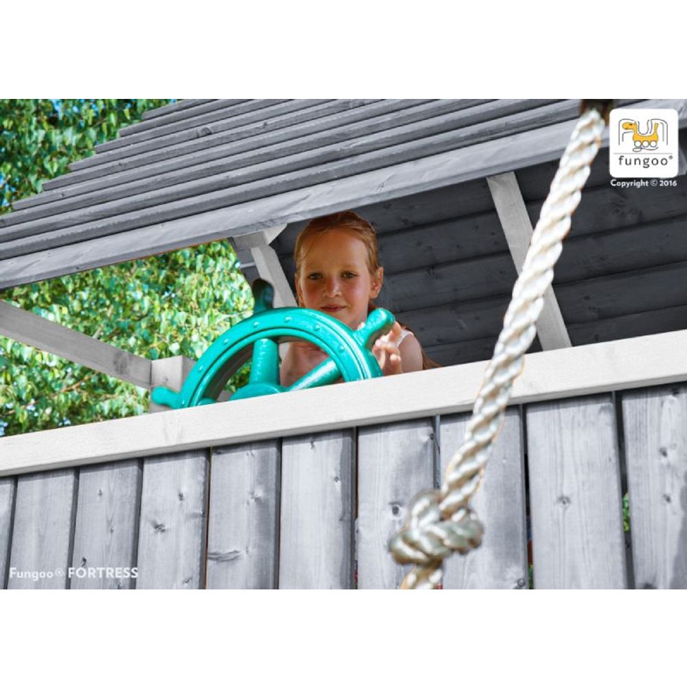 Fungoo Set FORTRESS SPIDER Sivo-Bijelo - Drveno dječije igralište slika 2