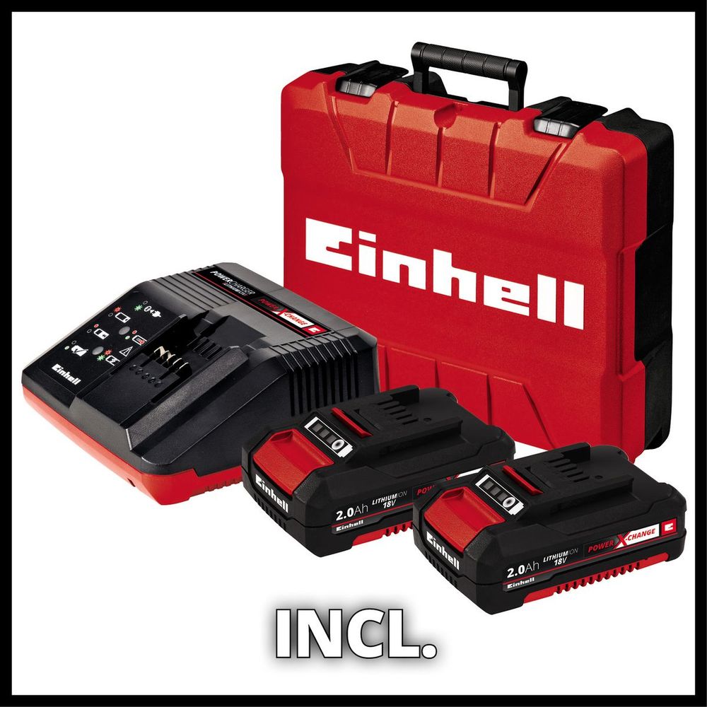 Einhell Akumulatorska udarna bušilica Set TE-CD 18 Li-i BL (2x2,0Ah) Kit slika 3
