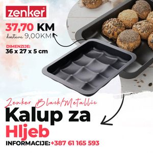 Zenker Kalup za hljeb 36x27x5 cm Black