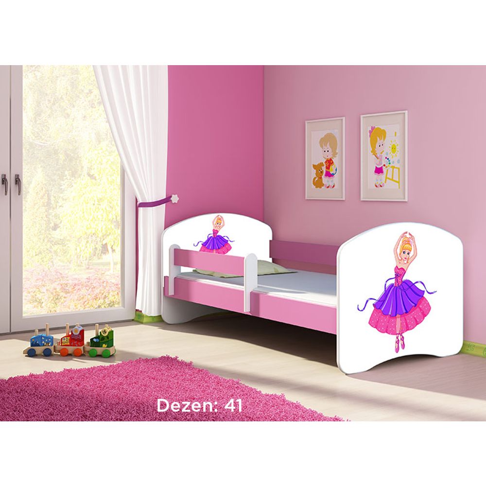 ACMA Dječiji krevet Acma II Pink - 160x80cm - Dezen 41 slika 2