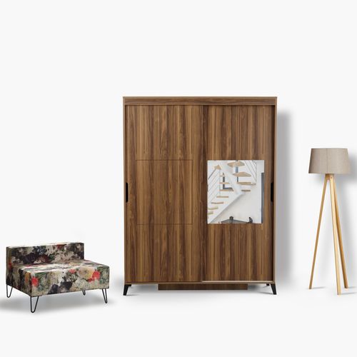 Woody Fashion Garderoba, Pasific Home Fuga - 140 Ceviz Dolap slika 1