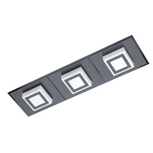 Eglo zidna/stropna rasvjeta masiano 1 led 3x3,3w 3000k 1020lm crno/satensko š:12