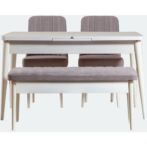 Woody Fashion Set stolova i stolica (4 komada), Bijela boja Soho, Vina 0701 - Soho, White slika 15