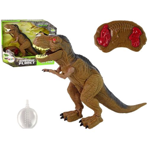 Dinosaur T-Rex na daljinsko upravljanje smeđi sa zvučnim efektima slika 1