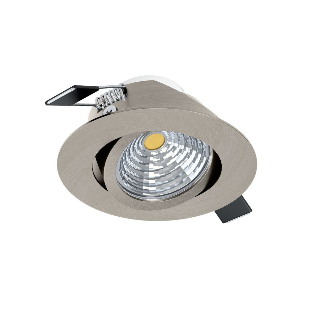 SALICETO Ugradbeno svjetlo - LED Spot Ø88 mm, Saten Nikal, 2700K slika 1