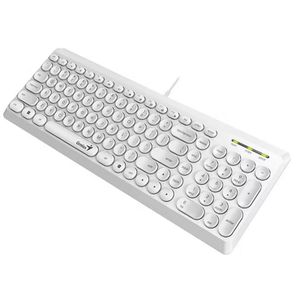 GENIUS tastatura Slimstar Q200, žičana, RETRO, USB, bela