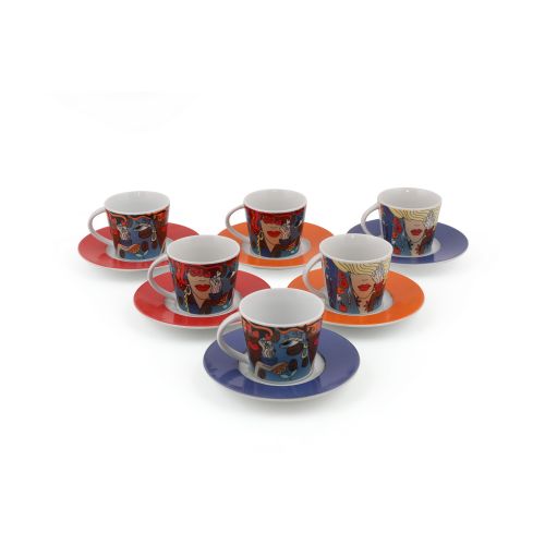 Hermia Concept Set šalica za kavu (12 komada), Višebojno, TL12KT42010910 slika 5