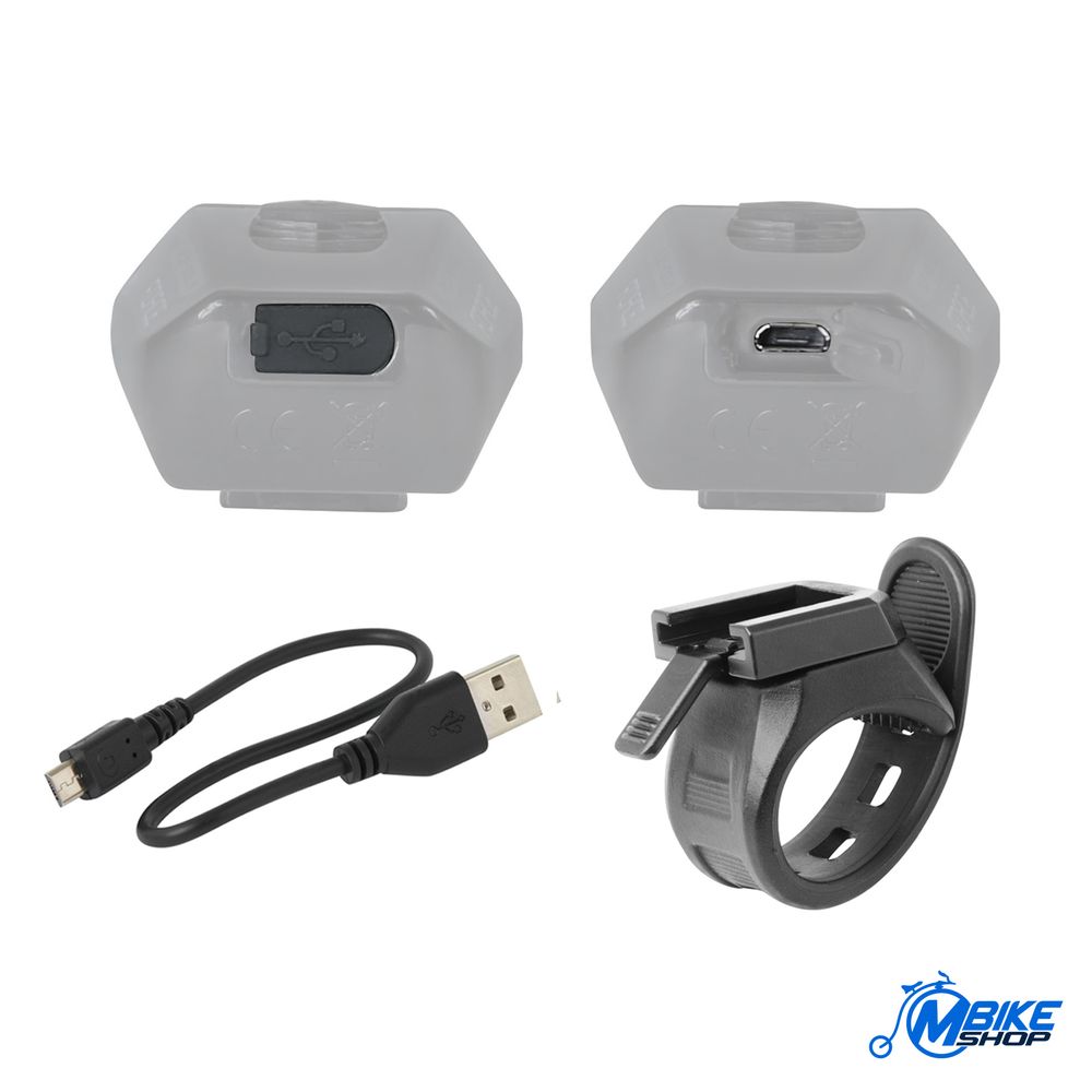 Force Prednje svjetlo za bicikl Bug 400LM USB Black slika 2