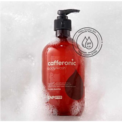 SNP Prep Cafferonic Body Wash 500ml pena za tuširanje sa ekstraktom kafe i hijaluronom slika 4