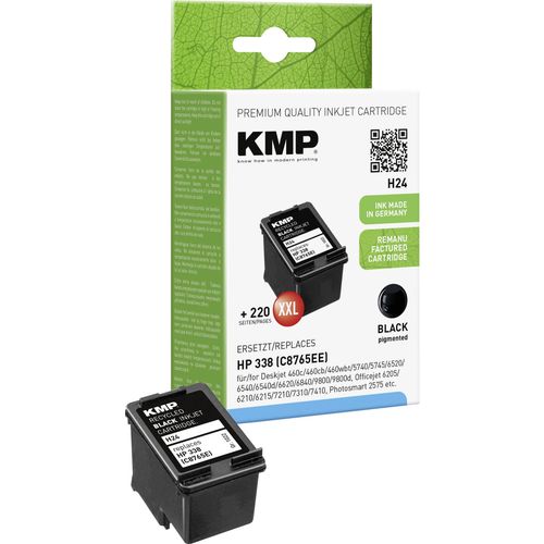 KMP tinta zamijenjen HP 338 kompatibilan  crn H24 1022,4338 slika 3