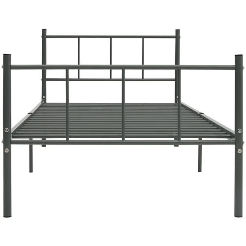 Okvir za krevet sivi metalni 100 x 200 cm slika 3