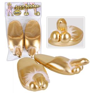 Papuče penis - zlatne