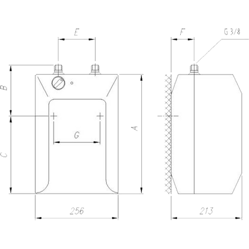 Gorenje Bojler niskotlačni 5l, 2000W, IP 24 - TEG5U slika 2