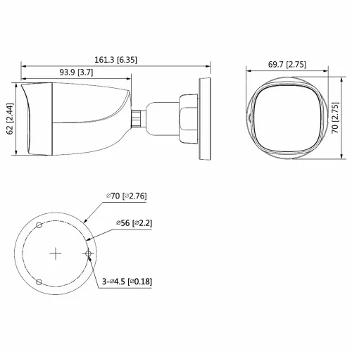 Dahua bullet kamera HAC-HFW1500C-0280B-S2 IR HDCVI 5 megapiksela  slika 5