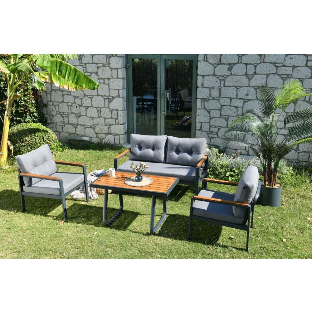 Tivoli - Sivi Vrtni Lounge Set slika 1