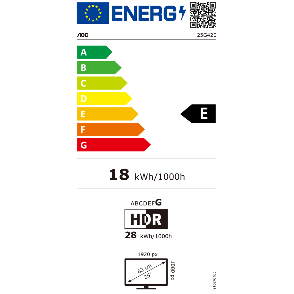 AOC 25G42E 24,5", HDMI, DP, 180Hz 25G42E slika 2