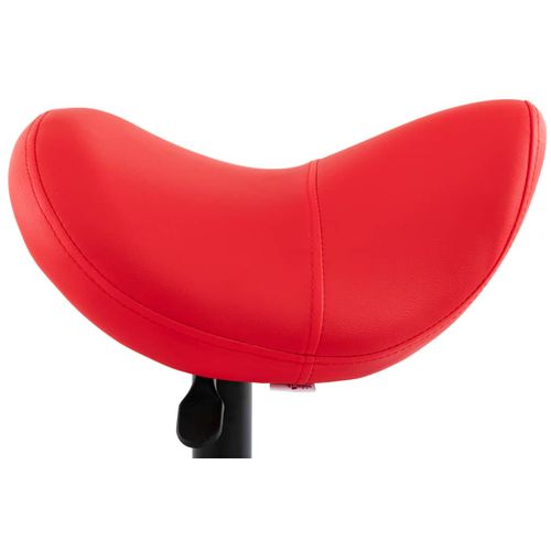 Radni stolac od umjetne kože crveni slika 17