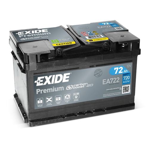 Akumulator EXIDE Premium Carbon 12 V 72 Ah +D slika 1