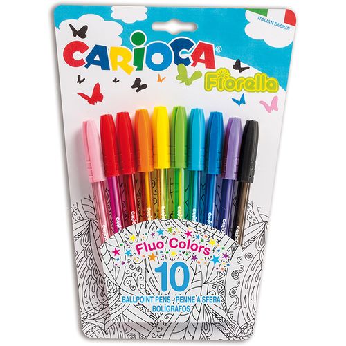 Hemijska olovka Carioca Fluo 1/10 blister 42775 slika 1