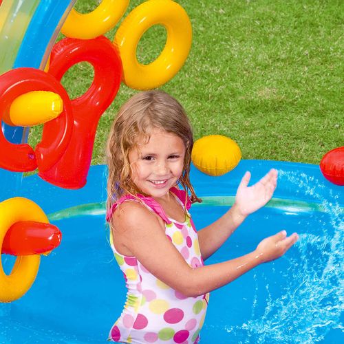 Intex bazen na napuhavanje Rainbow Ring Play Center 297 x 193 x 135 cm slika 11