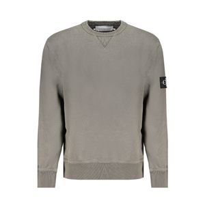 CALVIN KLEIN MEN'S GREEN ZIPLESS SWEATSHIRT