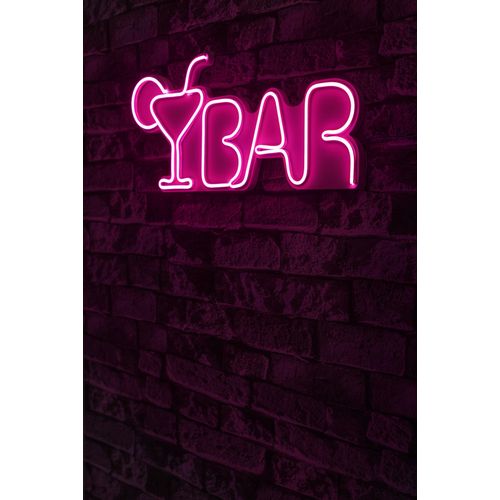 Wallity Ukrasna plastična LED rasvjeta, Bar - Pink slika 1