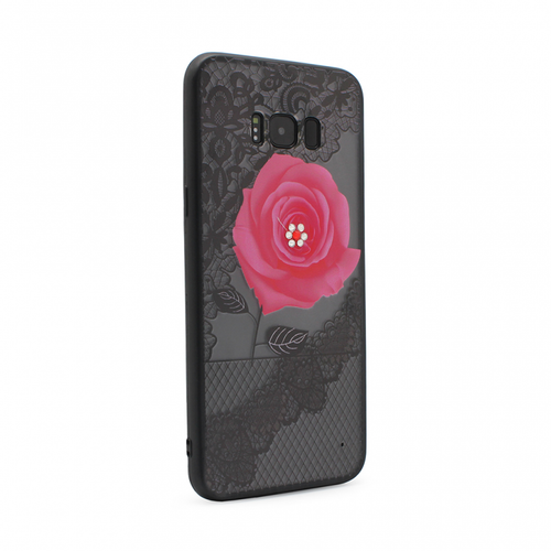 Maska Lace Flower za Samsung G955 S8 Plus pink slika 1