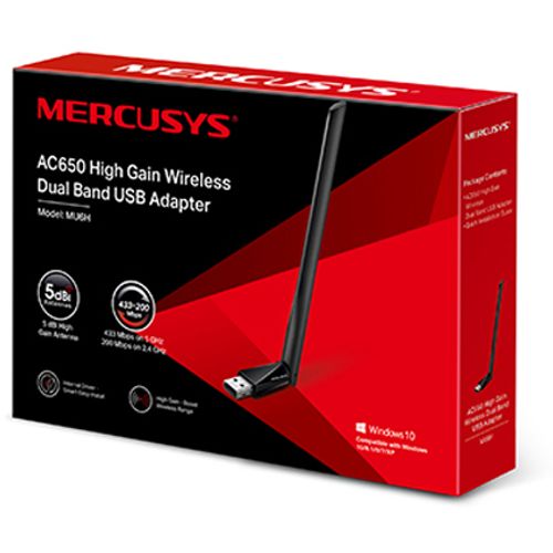 Mercusys MU6H High Gain Wireless Dual Band USB Adapter slika 3