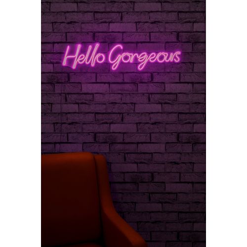 Wallity Zidna dekoracije svijetleća GORGEOUS, Hello Gorgeous - Pink slika 3