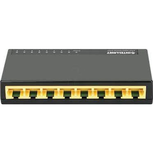 Intellinet 8-Port Gigabitni Switch RJ45, crni slika 1