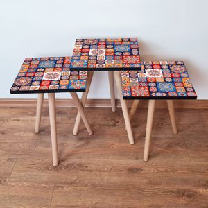 Set Nesting Stolova (3 Komada) - Višebojni