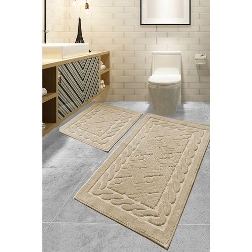 Daniel - Mink Multicolor Bathmat Set (2 Pieces) slika 1