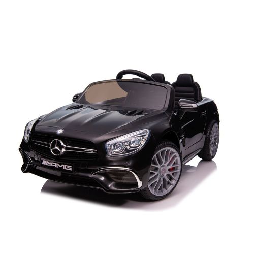 Licencirani auto na akumulator Mercedes SL65 S LCD - crni/lakirani slika 7