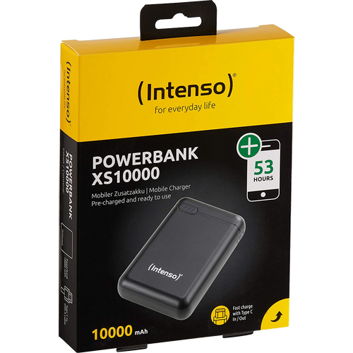 (Intenso) Prijenosni punjač za mobitele i tablete 10000mAh - XS10000 black slika 1