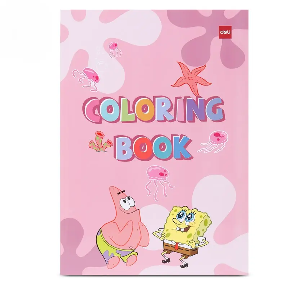 Deli Bojanka za decu Sunđer Bob EN053, 12 lista, Roze slika 1