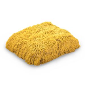 Dekorativni pokrivač Vitapur Fluffy yellow 130x200 cm