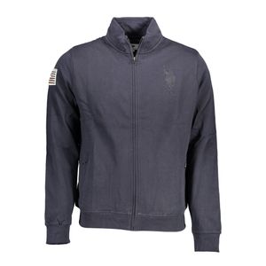 US POLO SWEATSHIRT WITH ZIP BLUE MAN