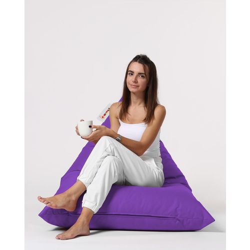 Atelier Del Sofa Vreća za sjedenje, Pyramid Big Bed Pouf - Purple slika 6