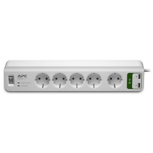 APC Essential SurgeArrest 5 outlets with 5V, 2.4A 2 port USB charger 230V Germany slika 1